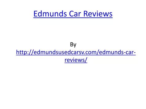 edmunds car review|Car Forums